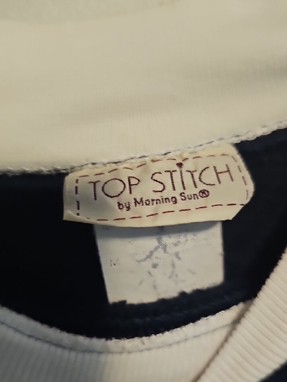 Vintage Top Stitch Embroidered Owl Crewneck Sweatshirt - Navy - Picture 4 of 5